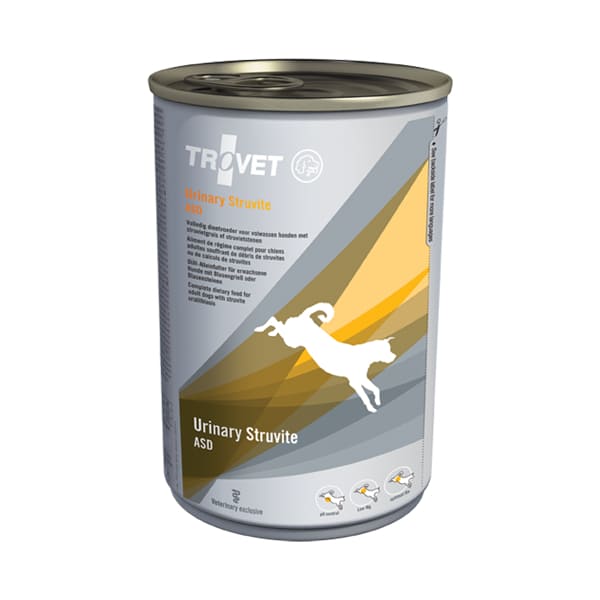 Trovet Urinary Struvite ASD veterinārie konservi suņiem urīnceļiem 400 g